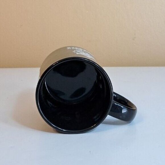 Burger King Coffee Mug Café Cup It's Good To Be King Ceramic Black Collectible - Picture 5 of 6
